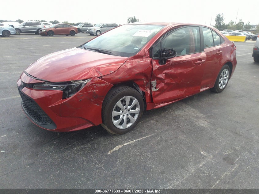 VIN 5YFEPMAE3MP187765 2021 TOYOTA COROLLA LE