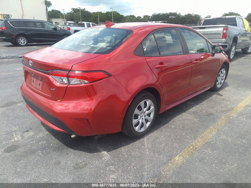 VIN 5YFEPMAE3MP187765 2021 TOYOTA COROLLA LE