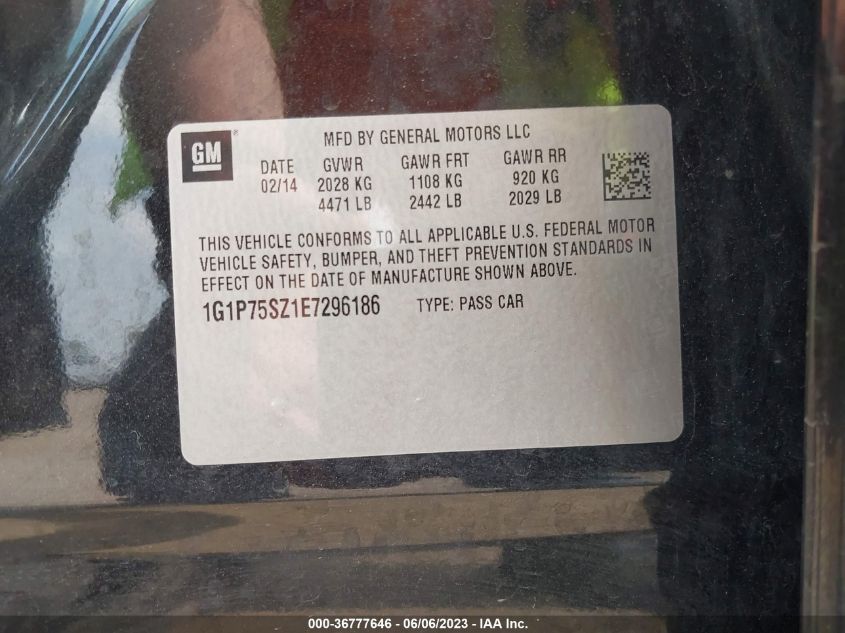 2014 CHEVROLET CRUZE DIESEL - 1G1P75SZ1E7296186