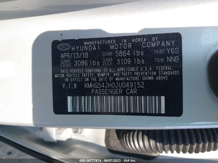 2018 GENESIS G90 5.0L ULTIMATE KMHG54JH0JU049152