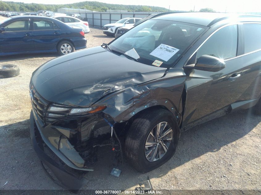 2022 HYUNDAI TUCSON HYBRID BLUE - KM8JBCA10NU031414