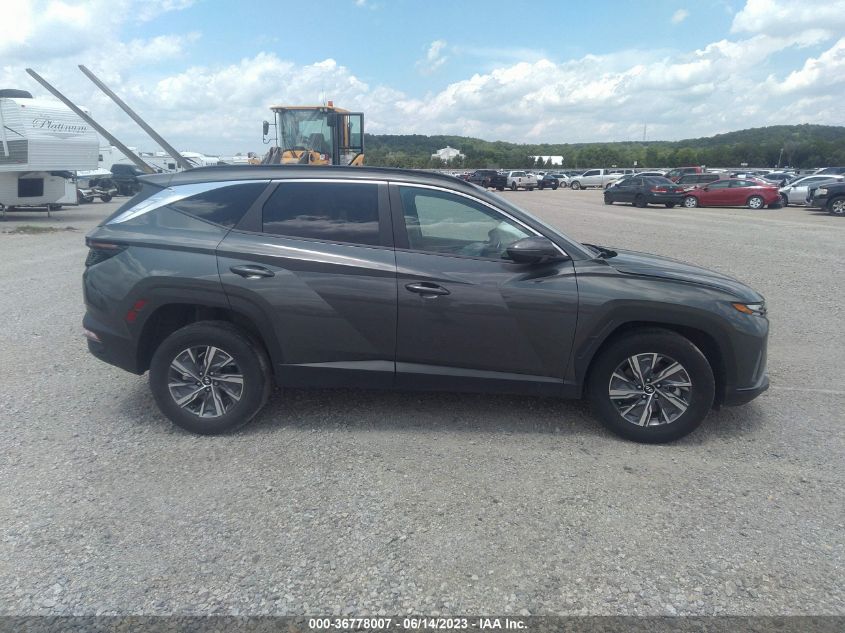 2022 HYUNDAI TUCSON HYBRID BLUE - KM8JBCA10NU031414