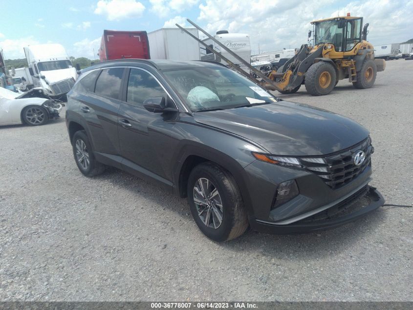 2022 HYUNDAI TUCSON HYBRID BLUE - KM8JBCA10NU031414
