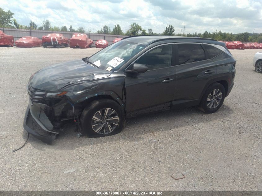 2022 HYUNDAI TUCSON HYBRID BLUE - KM8JBCA10NU031414