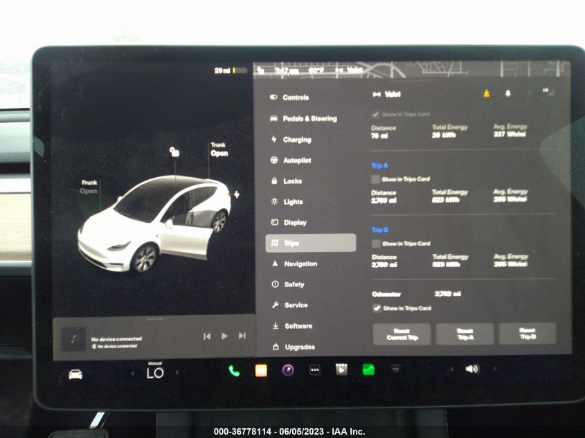 2023 TESLA MODEL Y LONG RANGE - 7SAYGDEE6PA038046