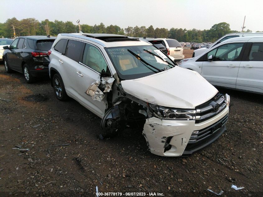 2019 TOYOTA HIGHLANDER LIMITED - 5TDDZRFH7KS996695