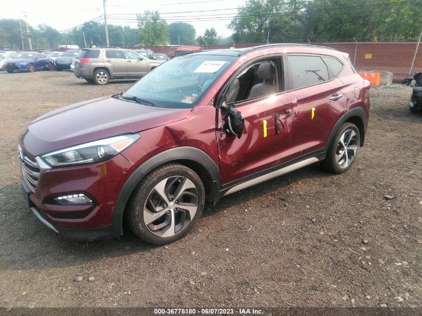 2017 HYUNDAI TUCSON LIMITED - KM8J3CA23HU422650