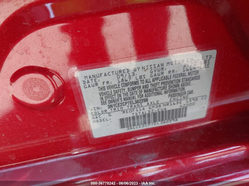 2014 NISSAN VERSA NOTE SV - 3N1CE2CP7EL382298