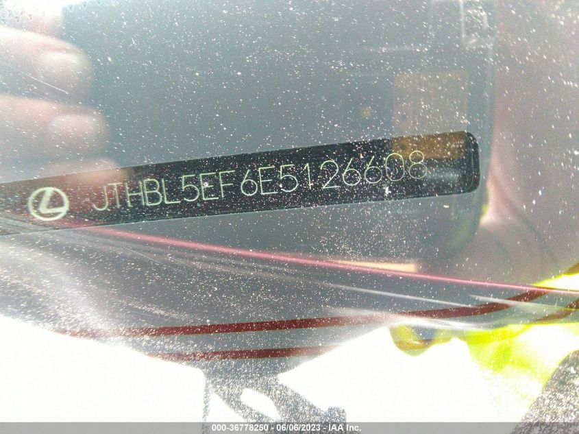 2014 LEXUS LS 460 - JTHBL5EF6E5126608