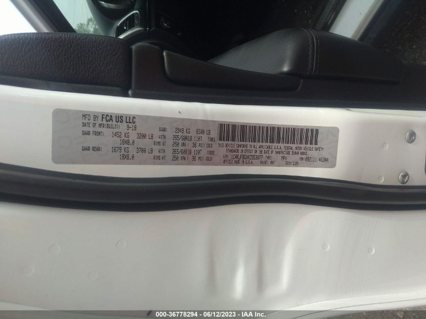 2019 JEEP GRAND CHEROKEE LIMITED - 1C4RJFBGXKC553077