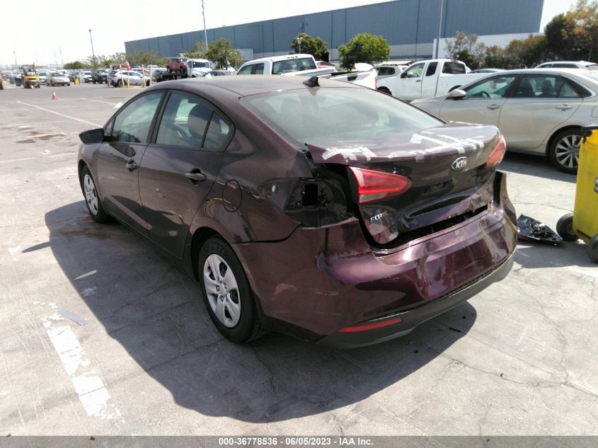 2017 KIA FORTE LX - 3KPFK4A73HE099939
