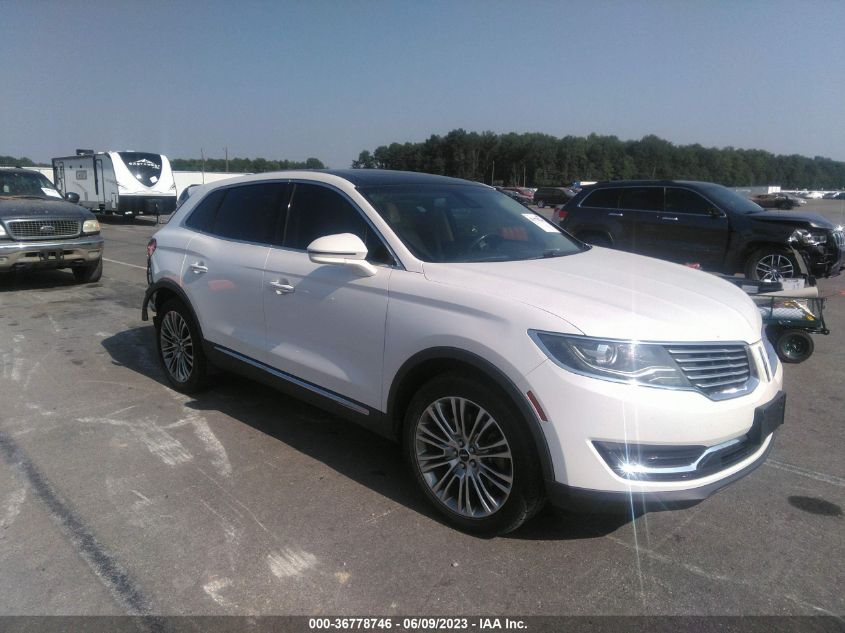 2016 LINCOLN MKX RESERVE - 2LMTJ8LR8GBL83343
