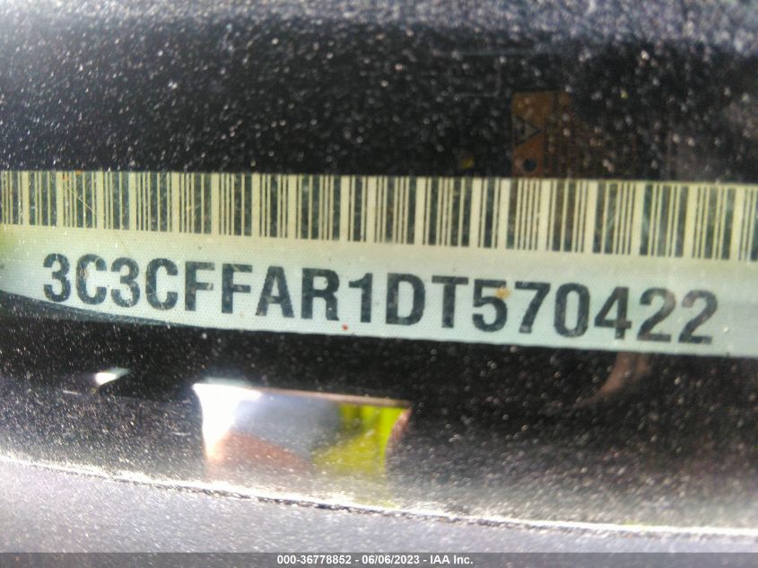2013 FIAT 500 POP - 3C3CFFAR1DT570422