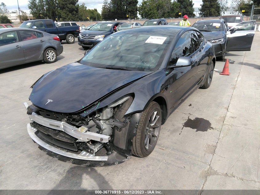 VIN 5YJ3E1EB6NF314968 2022 TESLA MODEL 3 LONG RANGE