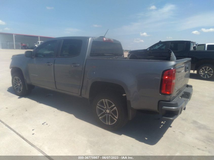 2021 CHEVROLET COLORADO 2WD WORK TRUCK - 1GCGSBEN6M1225550