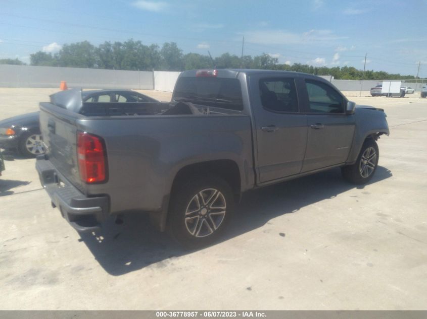 2021 CHEVROLET COLORADO 2WD WORK TRUCK - 1GCGSBEN6M1225550
