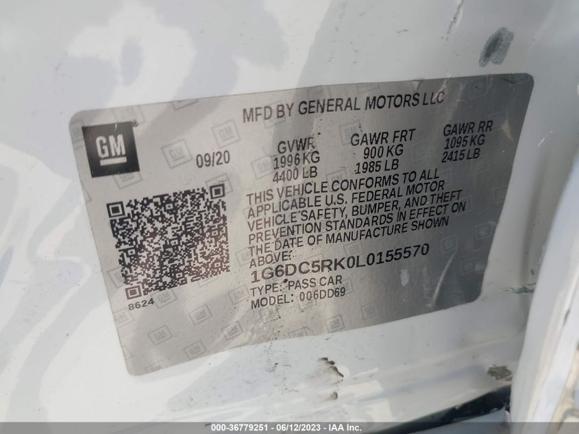 2020 CADILLAC CT4 SPORT - 1G6DC5RK0L0155570