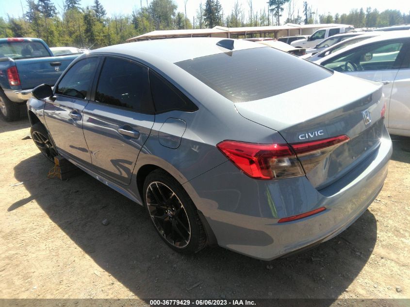 2022 HONDA CIVIC SEDAN SPORT - 2HGFE2F53NH595537