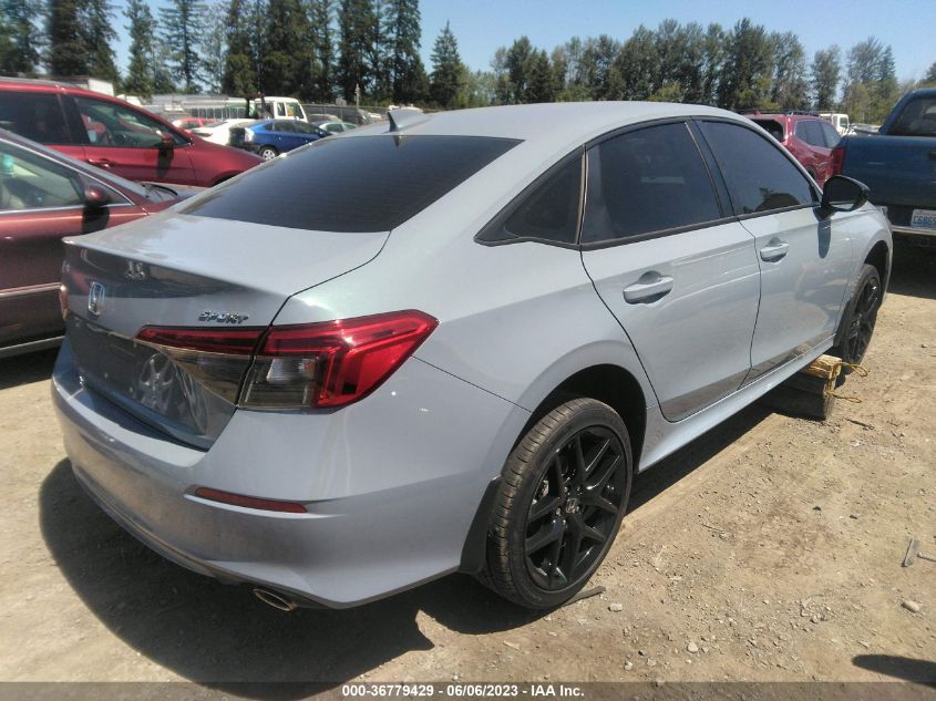 2022 HONDA CIVIC SEDAN SPORT - 2HGFE2F53NH595537
