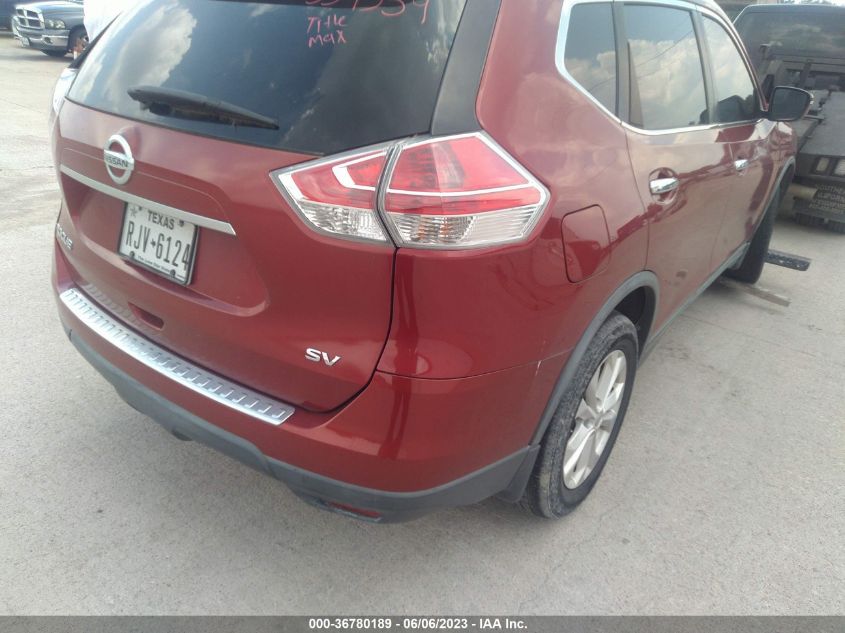 2015 NISSAN ROGUE SV - KNMAT2MT1FP534359