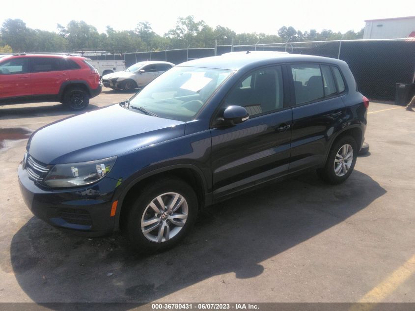 2014 VOLKSWAGEN TIGUAN S - WVGAV3AX5EW602461