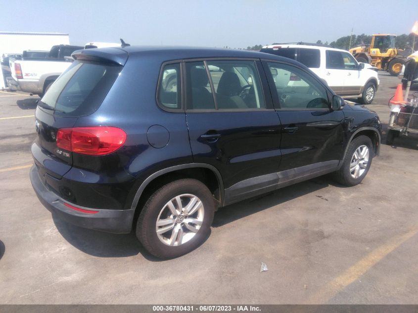 2014 VOLKSWAGEN TIGUAN S - WVGAV3AX5EW602461