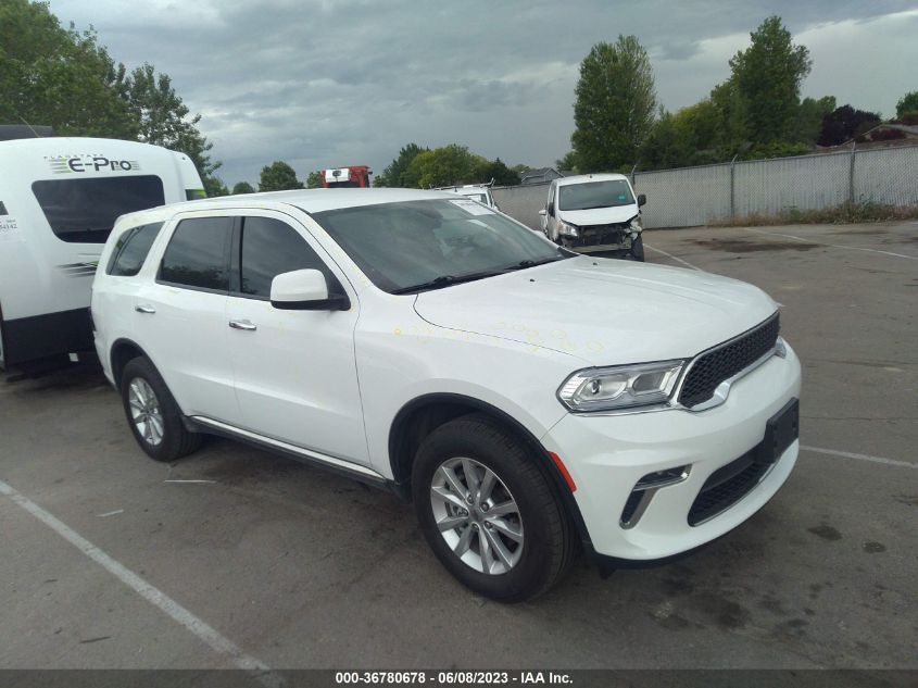 2021 DODGE DURANGO SXT - 1C4RDJAG5MC766176