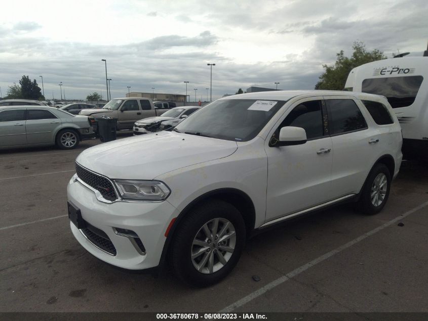 2021 DODGE DURANGO SXT - 1C4RDJAG5MC766176