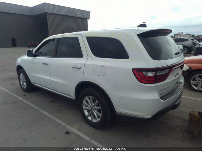 2021 DODGE DURANGO SXT - 1C4RDJAG5MC766176