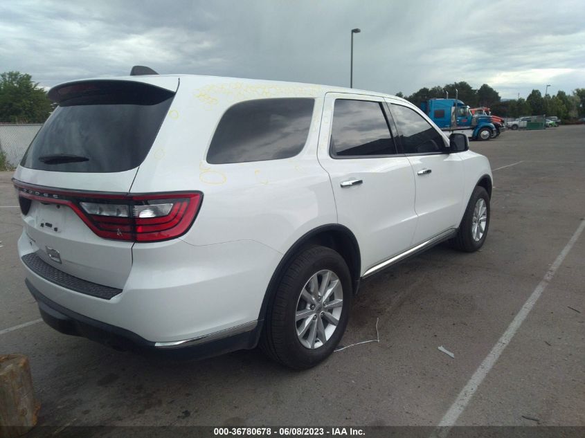 2021 DODGE DURANGO SXT - 1C4RDJAG5MC766176