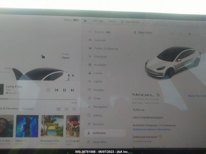 2018 TESLA MODEL 3 LONG RANGE - 5YJ3E1EB1JF092527