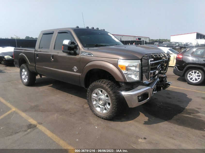 2015 FORD SUPER DUTY F-250 SRW LARIAT/PLATINUM - 1FT7W2BTXFEA82346