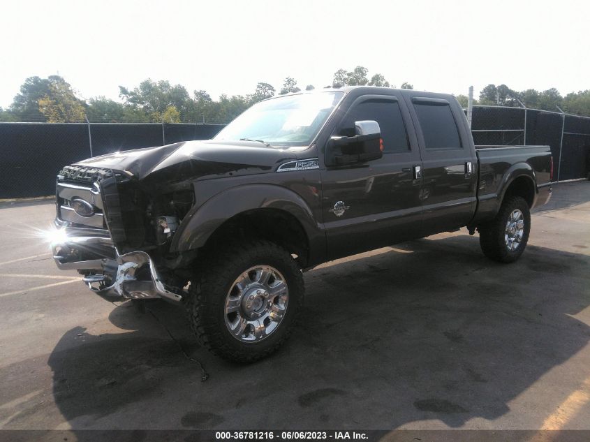 2015 FORD SUPER DUTY F-250 SRW LARIAT/PLATINUM - 1FT7W2BTXFEA82346