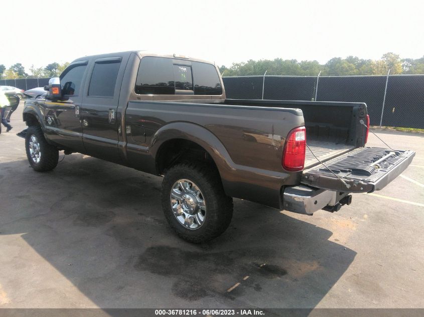 2015 FORD SUPER DUTY F-250 SRW LARIAT/PLATINUM - 1FT7W2BTXFEA82346