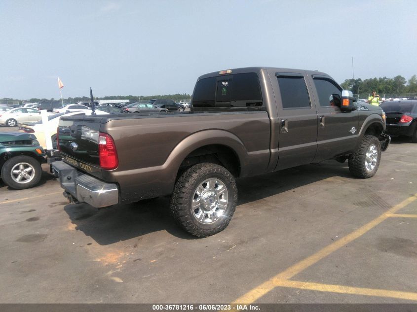 2015 FORD SUPER DUTY F-250 SRW LARIAT/PLATINUM - 1FT7W2BTXFEA82346
