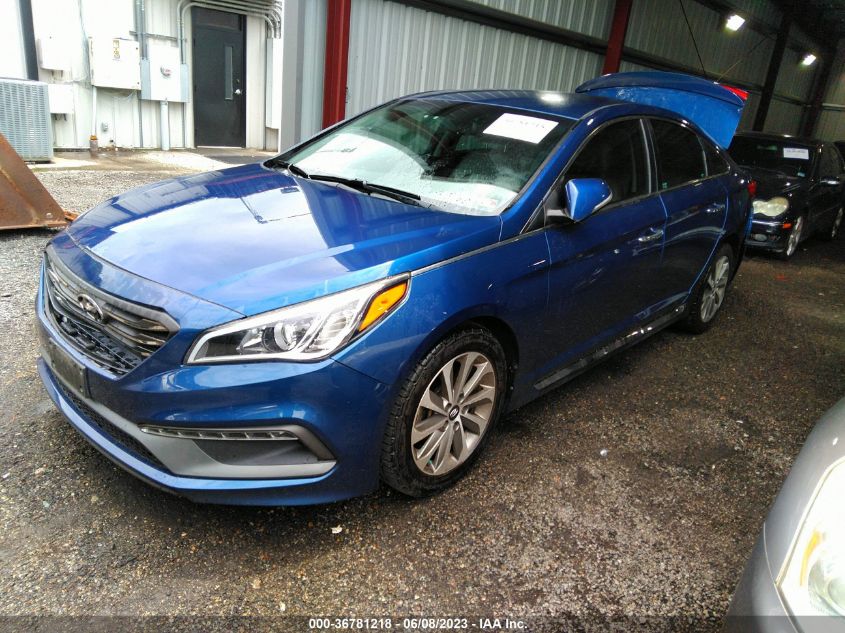 2015 HYUNDAI SONATA 2.4L SPORT - 5NPE34AF4FH069874