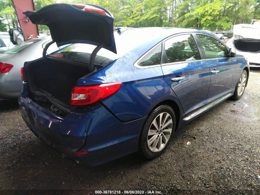 2015 HYUNDAI SONATA 2.4L SPORT - 5NPE34AF4FH069874