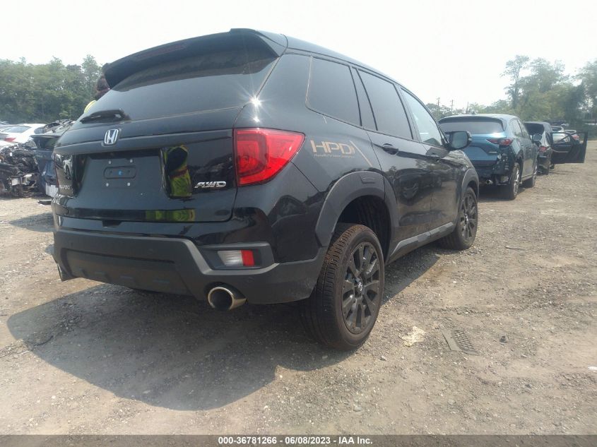 2022 HONDA PASSPORT AWD EX-L - 5FNYF8H52NB028925