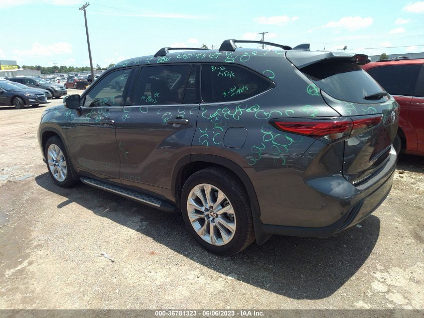 2022 TOYOTA HIGHLANDER LIMITED - 5TDYZRAH7NS549619