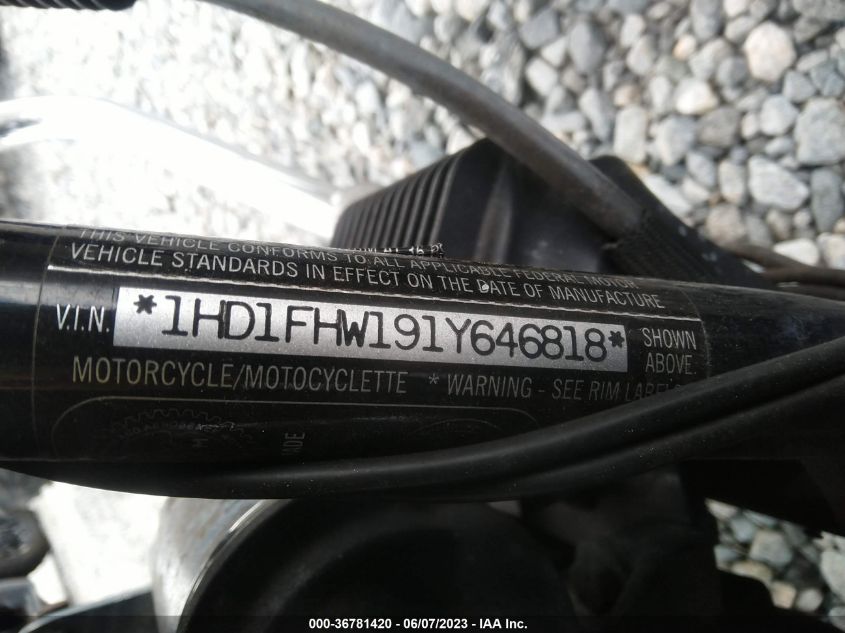 2001 HARLEY-DAVIDSON FLHPI - 1HD1FHW191Y646818