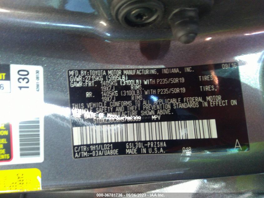 2017 TOYOTA SIENNA SE - 5TDXZ3DC8HS786309