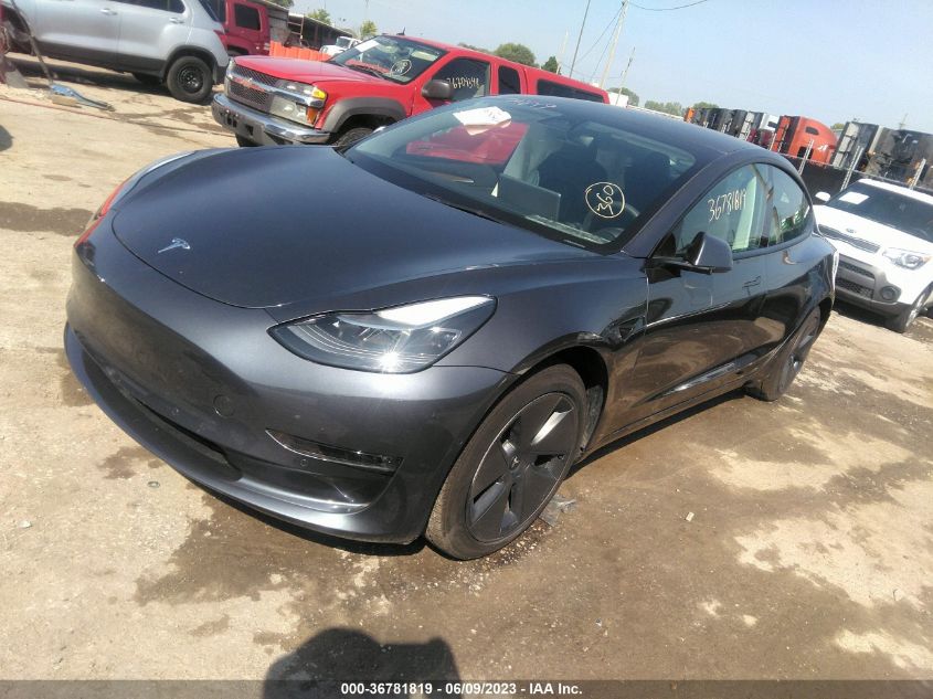2022 TESLA MODEL 3 LONG RANGE - 5YJ3E1EB4NF171843