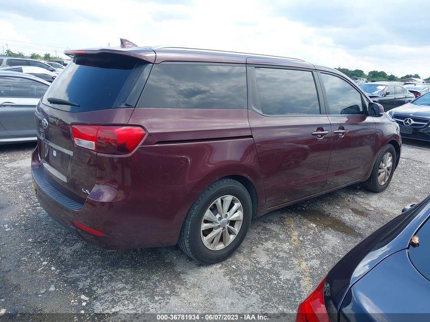 VIN KNDMB5C18H6250110 2017 KIA SEDONA LX