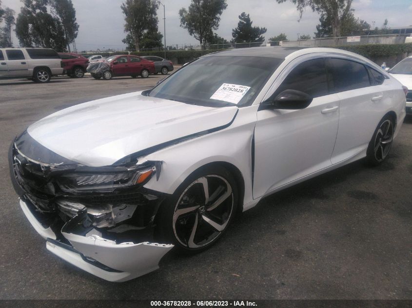 2021 HONDA ACCORD SEDAN SPORT - 1HGCV1F39MA045526