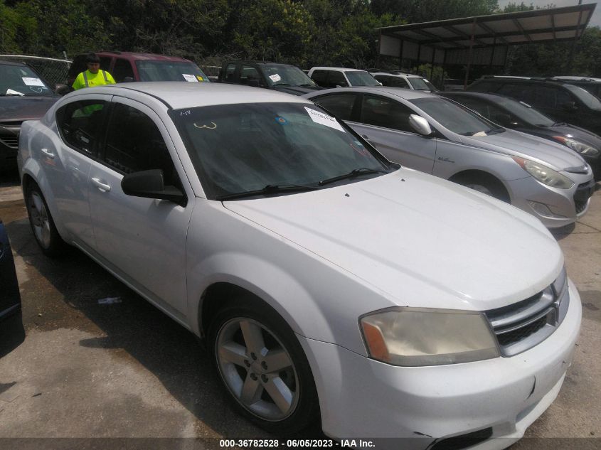 2013 DODGE AVENGER SE - 1C3CDZABXDN658203
