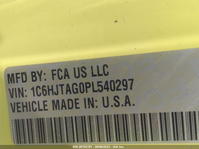 2023 JEEP GLADIATOR SPORT - 1C6HJTAG0PL540297