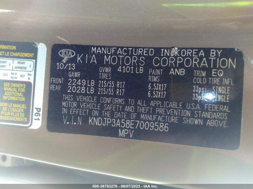 2014 KIA SOUL + - KNDJP3A58E7009586