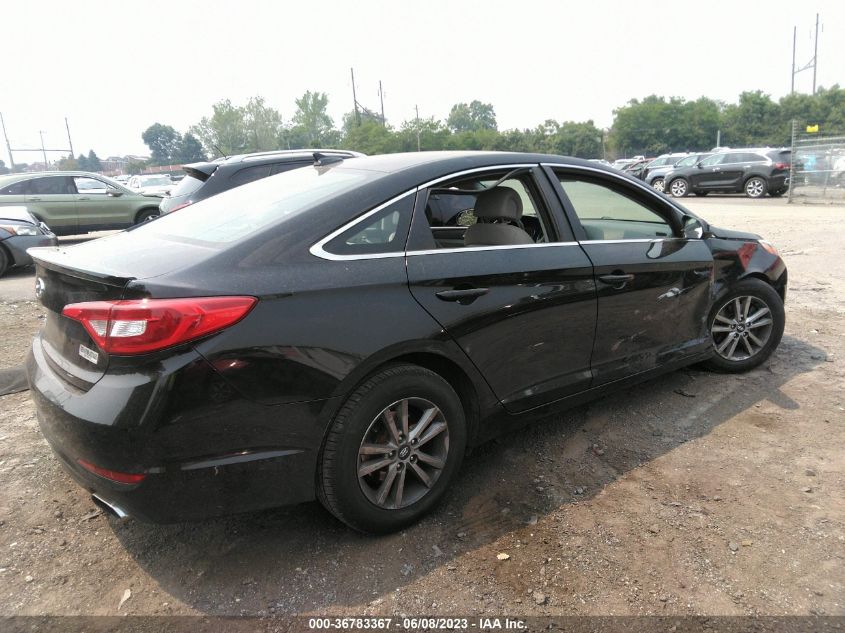 2015 HYUNDAI SONATA 2.4L SE - 5NPE24AF9FH007745