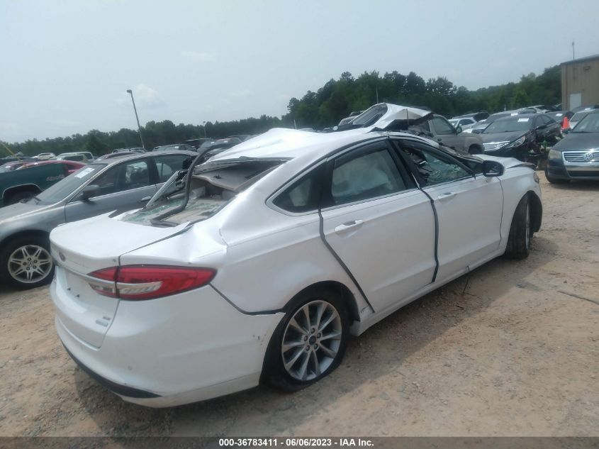 2017 FORD FUSION SE - 3FA6P0HDXHR377448