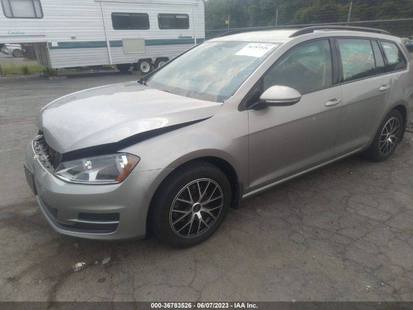 2017 VOLKSWAGEN GOLF SPORTWAGEN S 3VWU17AU6HM523800